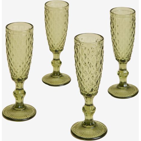 Confezione da 4 bicchieri da champagne da 15 cl in vetro Koviran SKLUM            