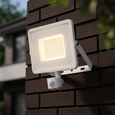 V-TAC PRO VT-50-S 50W LED flutlicht PIR sensor chip samsung SMD 3000K Ultra slim Weiß IP65 - SKU 466