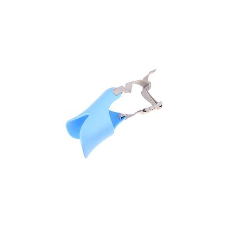 Muselière anti-morsure en forme de gueule de canard pour chien, masque anti-morsure, ensemble pour animaux de compagnie, résistant aux morsures, bleu (1/5)