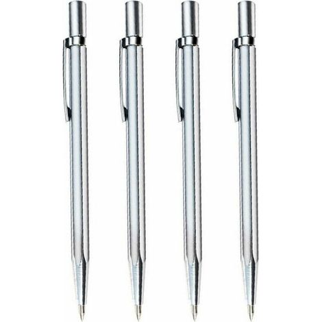 Lot de 4 stylos Pointe carbure de tungstène Gravure Acier inoxydable Céramique Verre