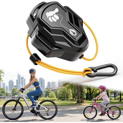 Fahrrad Abschleppseil 2,5m, 100kg Zuglast, für Familienausflüge & Pannenhilfe (1/5)