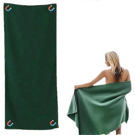 Serviette de yoga extra large 19076cm à séchage rapide pour piscine, tapis de plage anti-sable avec ancrages magnétiques, camping ( ) (1/4)