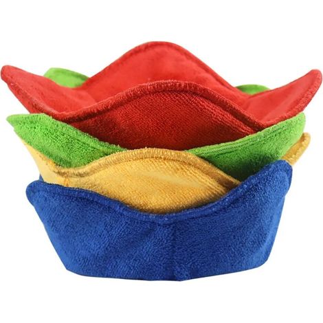 Ensemble multicolore de supports pour bols chauds compatibles avec le micro-ondes, pour garder vos mains au frais et votre repas au chaud housses de bols résistantes à la chaleur en polyester et épon (1/5)