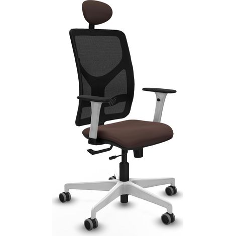 Chaise de bureau piqueras y crespo Motilla noir filet simili cuir (1/2)