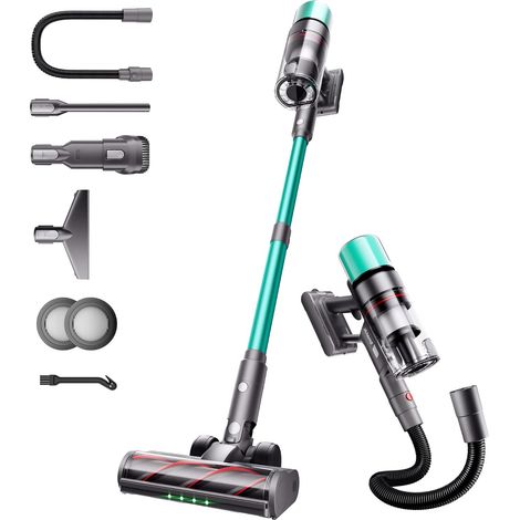 Aspirateur Balai sans Fil, 55Kpa/600W/80Min, Tuyau Flexible de 1 m (1/5)