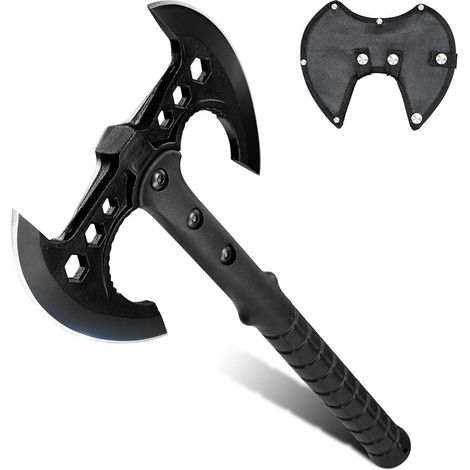 Axt Doppelaxt Beil Camping Outdoor Fasergriff Bushcraft 1 PC-B (1/5)