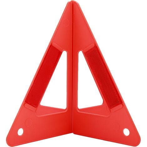 Stop sign, foldable emergency warning triangle, high visibility, for cars, roadworks (1/5)