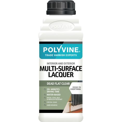 Polyvine - Multi Surface Lacquer - Dead Flat - 500ml