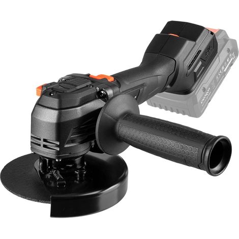 Meuleuse d'Angle sur Batterie DGA-204SBC 20V - Disque de 125 mm avec Moteur Brushless, 6 Vitesses de 4000-9200 tr/min pour Tronçonnage, Ébarbage et Polissage - Sans Batterie ni Chargeur - Par Dnipro-M (1/4)