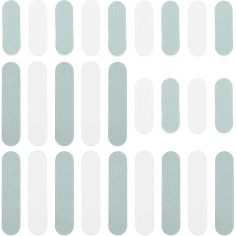 30 bâtonnets de polissage argentés rectangulaires double face, barres de ponçage et de lustrage 0,76 x 2,3 pouces / 0,78 x 3,5 pouces (1/5)