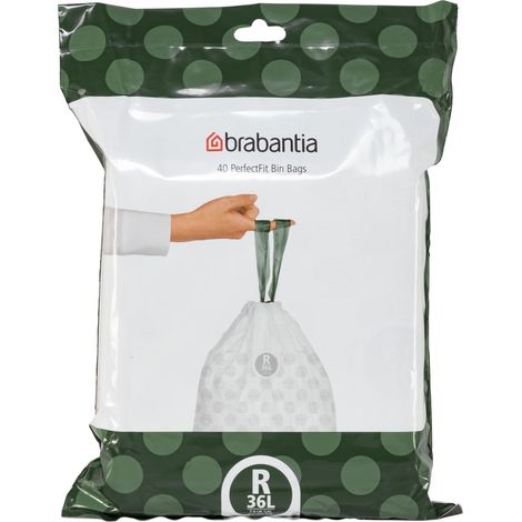 Brabantia PerfectFit Müllbeutel Typ R, 36 L, 40 Stck Mülltüten