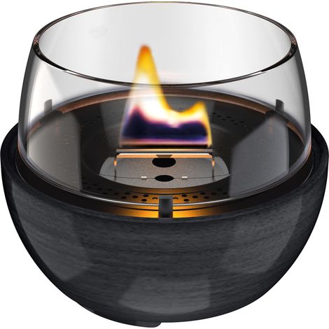 Candela Tulip 14 Reactive Glaze Nero da tavolo ricaricabile TenderFuel