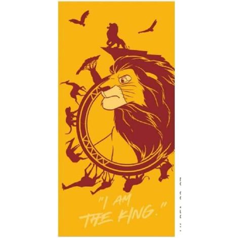 Serviette de plage - Le Roi Lion - I'm The King - 70x140 cm