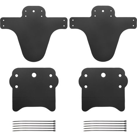 Garde-boue de Vélo VTT Avant et Arrière Kit de Protection Contre la Boue Léger et Flexible avec Attaches de Câble Lot de 2 Ensembles (1/5)