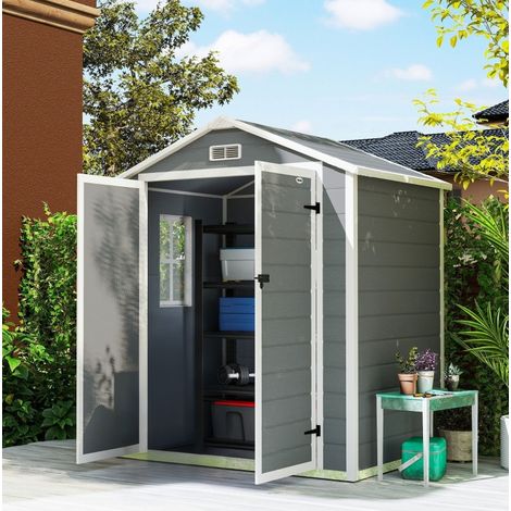 mobile contenitore 183x134x210 da giardino grigio HAVRYA (1/4)