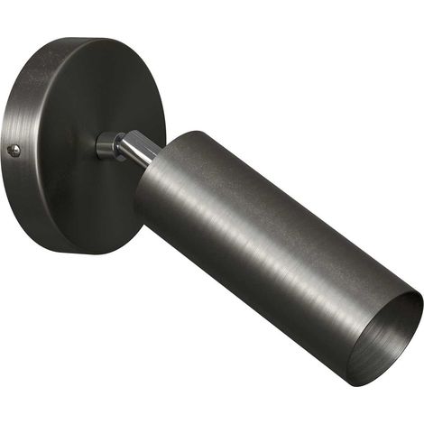 Fermaluce Metal faretto orientabile in metallo con paralume Tub-E14, lampada a muro