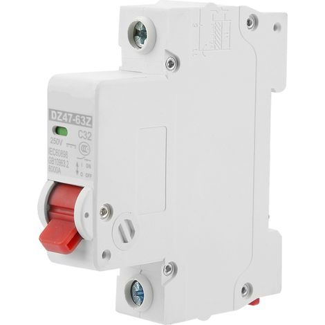 DZ47-63Z-1P 32A Disjoncteur Miniature à Protection Différentielle Interrupteur Automatique (1/5)