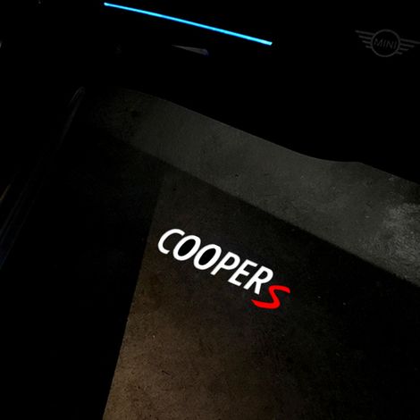 (4300K Blanc Jaune) 2 Projecteurs LED pour portières de voiture, éclairage d'accueil, accessoires auto compatibles avec Mini Cooper One S JCW R55 R56 R50 R53 R60 F55 F56 Countryman (1/4)