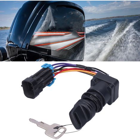 Ensemble de commutateur à clé à quatre voies Marine Mercury avec bornes, compatible avec Mercury Mercruiser DTS 893353A03 (1/5)