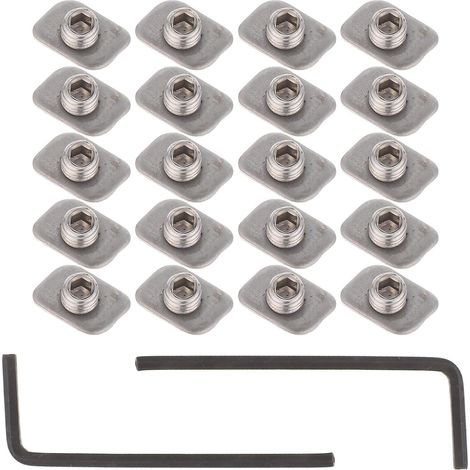 Lot de 20 Limiteurs de Sécurité pour Fenêtres Coulissantes en Acier Inoxydable 304 Plaques de Fixation 135 MM Verrous Réglables Coupe-Vent pour Fenêtres à Battants Accessoires (1/5)