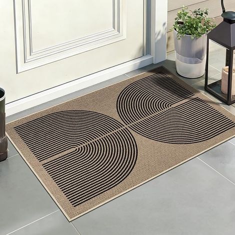 Paillasson extérieur et intérieur 50 x 80 cm, antidérapant, paillasson fin, paillasson extérieur pour porte, entrée, balcon (1/5)