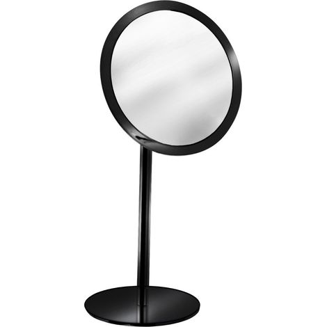 Inda - Vergrößerungsspiegel 3x rund verstellbarer Standstütze My Mirror schwarz