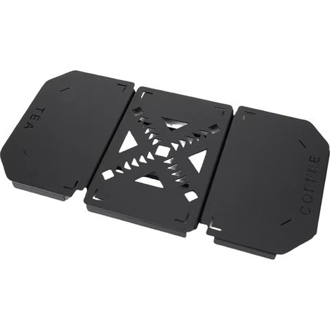 Table de camping pliante portable - Durabilité - En alliage d'aluminium - Table d'extérieur pour cafés d'extérieur - Type lourd - En alliage d'aluminium - Table de camping (1/4)