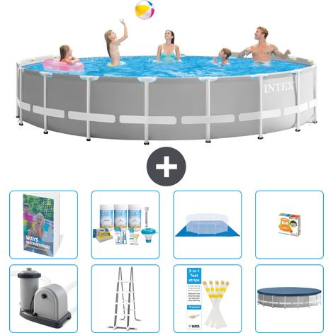 Prism Frame Pool Rund - 549x122 cm - 9-teilig S548