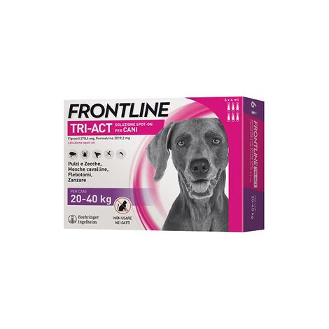 FRONTLINE TRI-ACT 20-40 KG 6 PIPETTE OFF. SPECIALE- FRONTLINE- 1,0 pz