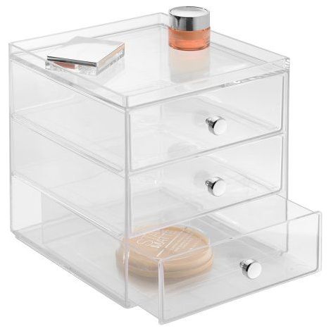IDESIGN - INTERDESIGN - Boite de rangement pour cosmétiques 3 tiroirs (1/4)