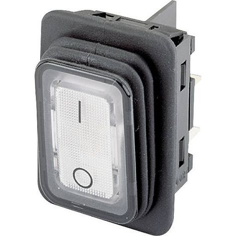 Marquardt 1935.3133 Interruttore a bilanciere 1935.3133 24 V/DC 10 A 2 x Off / On IP65 Permanente 1 pz.