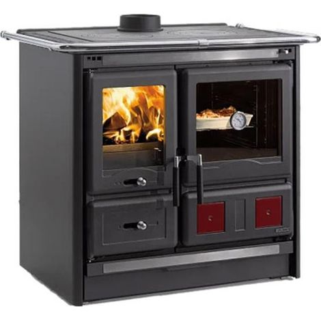 Cuisinière à bois 9.5kw noir anthracite - Nordica Extraflame - ROSAL.16ACIER (1/3)