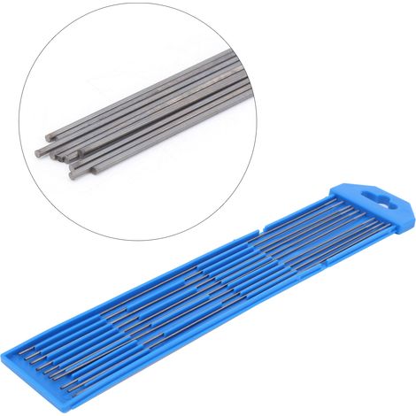 Lot de 10 électrodes TIG en tungstène WC20 (aiguilles) pour soudage à l'arc sous argon, 1,0 x 175 mm (1/5)