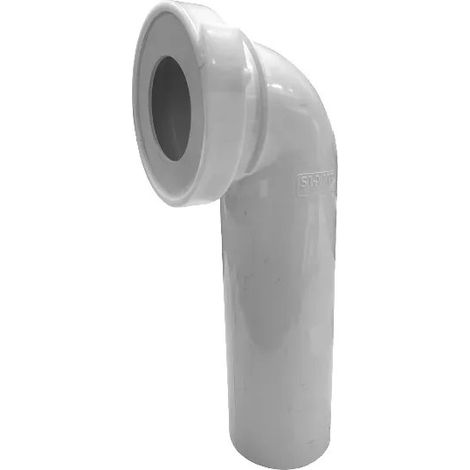 Gomito maschio a 90 gradi WC diametro 100 per telaio di supporto con guarnizione di serraggio