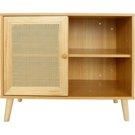 Credenza in legno "Iguana" - 80 x 40 x 66 cm - Marrone (1/4)