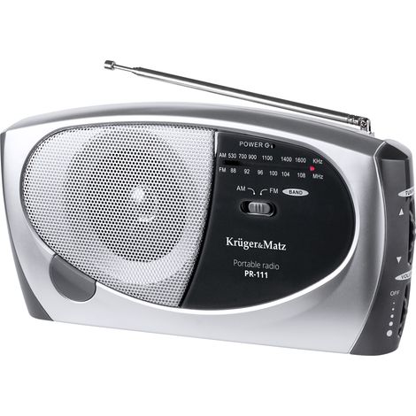 Tragbares Radio FM AM SW Netzwerkbatterien KrugerMatz (1/5)