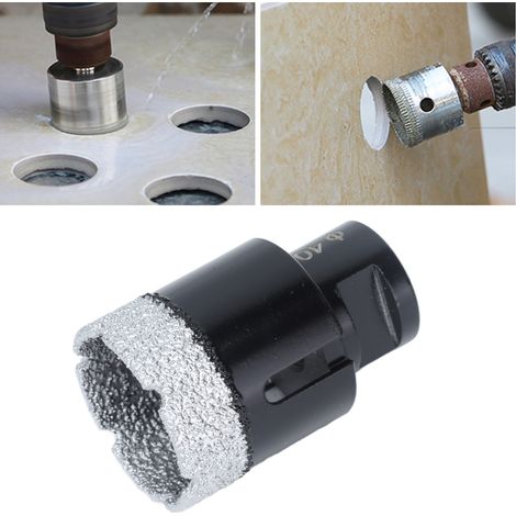 Foret diamanté brasé sous vide M14, foret brasé noir M14, 40 mm (1/5)