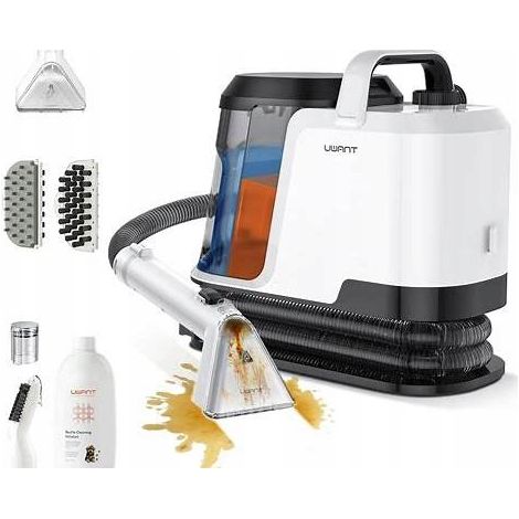 Uwant Y100 Steam Aspiradora de Agua Tapiceria, 1750W 18 kPa, Doble Depósito 1.2L y Autolimpieza - Modo Estándar, Agua Caliente y (1/4)