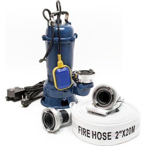 Pompe De Refoulement D'Eaux Sales Ou Vide Caves 22800 l/h + Tuyau (1/5)