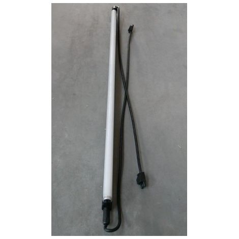 Reglette fluo 1x36W déco noire 1.20m tube T8 4000K ballast 230V connecteurs étanche 3P IP20 avec protection IK06 PROTEC REGLIFT (1/5)