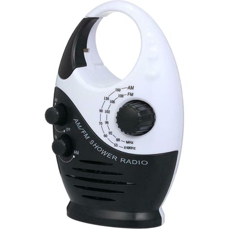 1 radio étanche, haut-parleur, lecteur audio AM, mini radio portable, AM/Radio Bocina Noir (1/5)