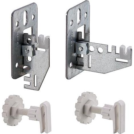 Console murale fixation univer. support d´écartement pour radia. avec colliers (1/4)