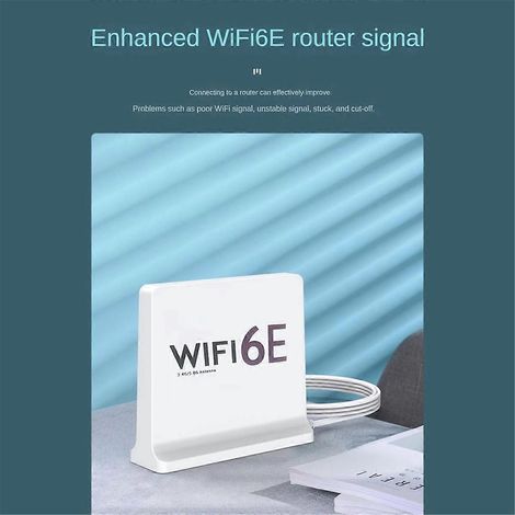 Tragbare 2,4G/5G/6G WiFi 6E Antenne für Netzwerkkarten, Weiß (1/5)