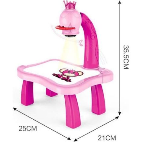 Table de Dessin - Projecteur Éducatif pour Enfants - Table Musicale avec Diapositives - Ensemble Peinture - 1 Pièce (1/4)