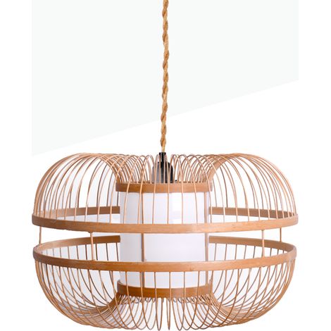 Suspension japonaise en bambou "Kaizen" - Corde boho chic (1/5)