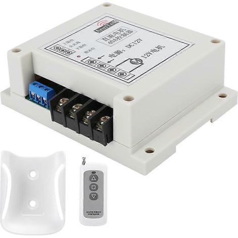 Relais émetteur-récepteur 433 MHz CC 12 V, commande à distance pour moteur de forte puissance et rotation. (1/5)