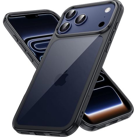Handyhülle iPhone 17 Pro Stoßfest Transparent iPhone 17 Pro Schwarz (1/5)