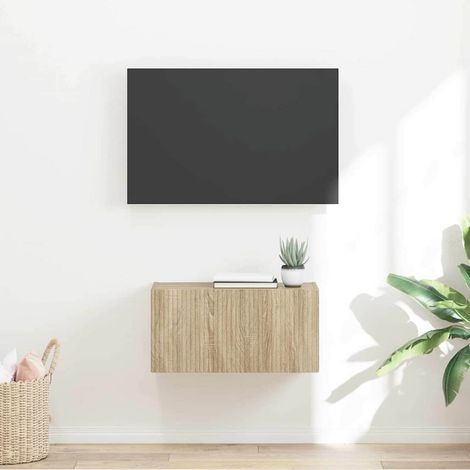 Meuble TV mural-Banc TV-Meuble Télé suspendu Sonoma 60 x 31 x 29.5 cm Bois d'ingénierie 550169 (1/5)