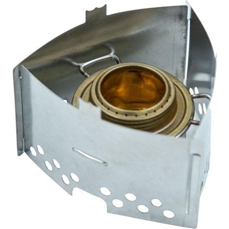 Supporto da cucina Trangia Triangle in acciaio inox per campeggio