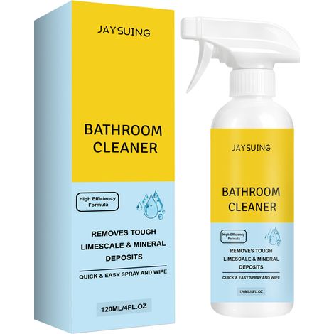 JAYSUING Nettoyant pour salle de bain, 120 ml, pour un nettoyage quotidien, l'élimination des taches et un parfum frais. (1/5)